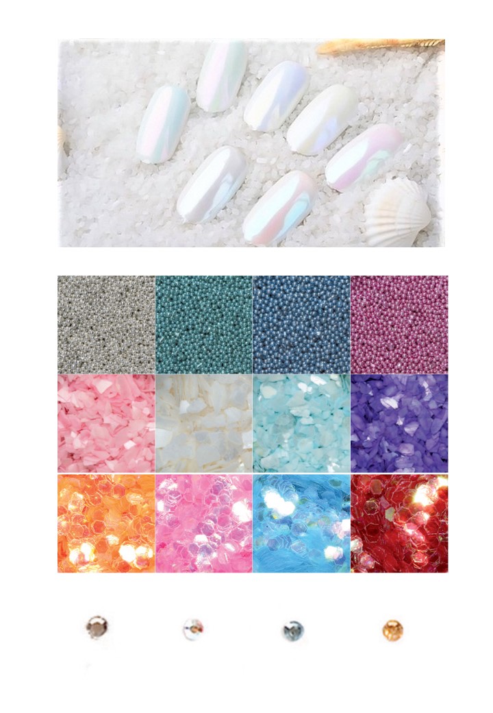 Krom/Glitter/Stenar/Mini Pärlor