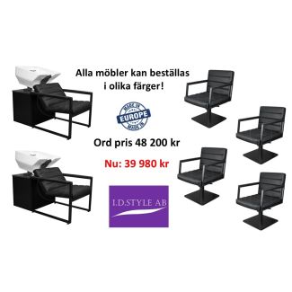 Frisörinredning Tempo Black Kampanj