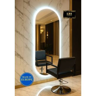 Frisörspegel Oval Ham - LED