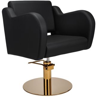 Frisörstol Holly gold rund - express
