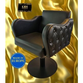 Frisörstol Royal Lux - svart bas