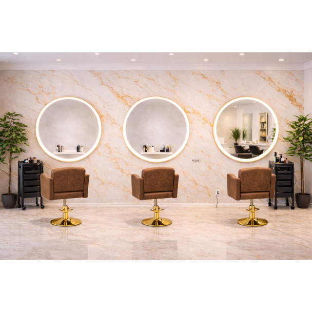 Frisörspegel Deli Lux - LED 120cm