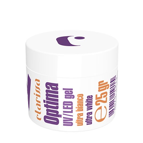 Clarissa Nails gelé UV/LED - fransk vit 25g