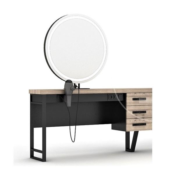 Frisörspegel Cirkel - LED