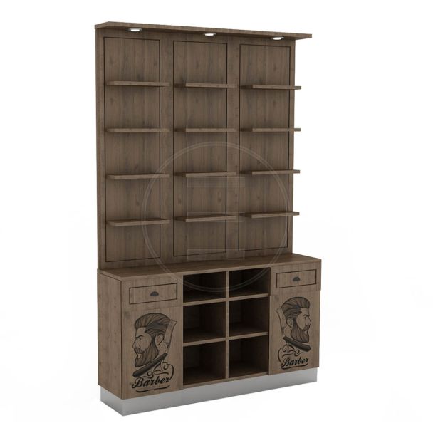 Barberarhylla Tuva mörkt trä