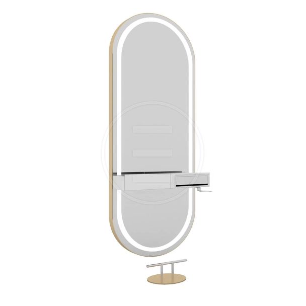 Frisörspegel Glamour Wall - LED